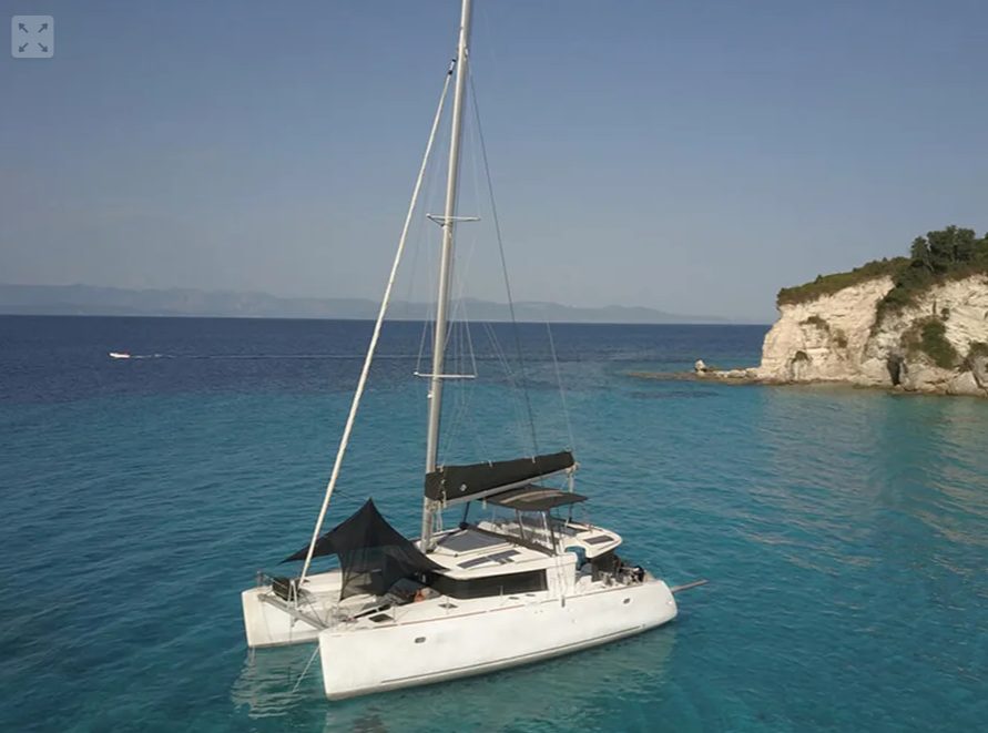 Lagoon 450 F — catamaran sailing yacht for charter in Greece